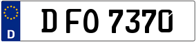 Trailer License Plate